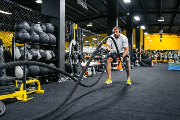 Battle ropes workout